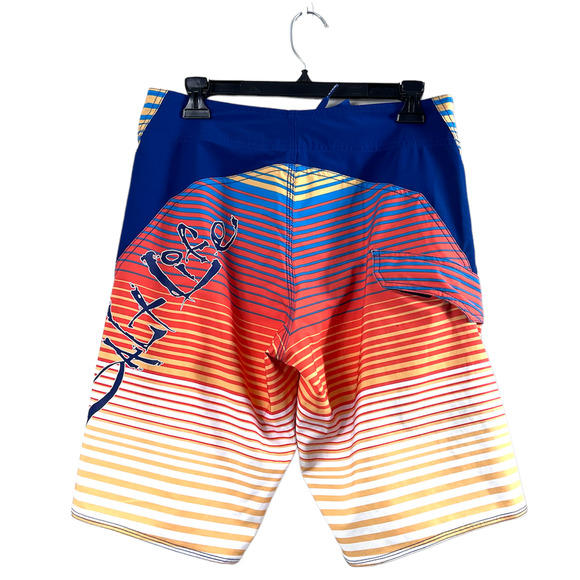 Men's Orange Striped Salt Life Swim Trunks 30 - Picture 2 of 6